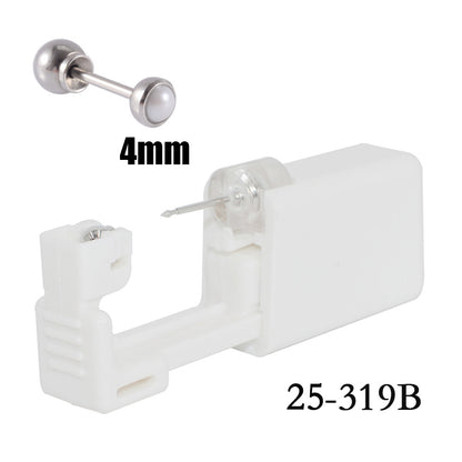 跨境无菌卡扣穿耳器二代一次性圆球底座打耳洞穿刺打耳枪316L耳钉