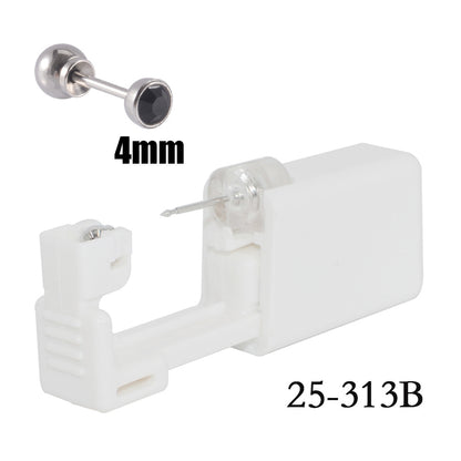 跨境无菌卡扣穿耳器二代一次性圆球底座打耳洞穿刺打耳枪316L耳钉